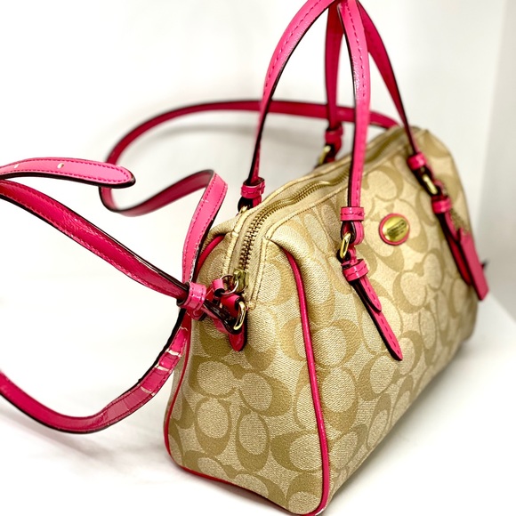 COACH Leather Signature Convertible Crossbody Bag - Picture 2 of 10